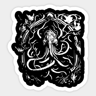 detailed octopus sea creature Sticker